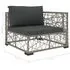  Set mobilier de grădină cu perne, 6 piese, gri, poliratan