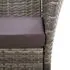  Set mobilier de exterior, 5 piese, gri, poliratan, lemn acacia