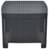  Set mobilier de grădină, 3 piese, antracit, plastic