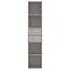  Bibliotecă, gri beton, 36x30x171 cm, lemn prelucrat
