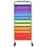  Cărucior depozitare mobil cu 15 sertare XXL multicolor plastic