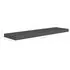  Rafturi de perete suspendate 2 buc., negru, 90x23,5x3,8 cm, MDF