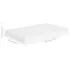  Raft de perete suspendat, alb, 40x23x3,8 cm, MDF