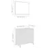  Set mobilier de baie, alb, lemn prelucrat