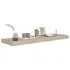  Rafturi de perete suspendate 4 buc., stejar, 80x23,5x3,8 cm MDF