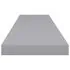  Rafturi de perete suspendate, 4 buc., gri, 120x23,5x3,8 cm, MDF