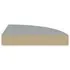  Rafturi colțar de perete, 2 buc., gri, 25 x 25 x 3,8 cm, MDF