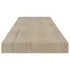  Rafturi de perete suspendate 4 buc., stejar, 80x23,5x3,8 cm MDF