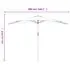  Umbrelă de balcon tijă aluminiu negru 300x155x223cm semirotund