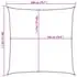  Pânză parasolar, cărămiziu, 160 g / m² , 2x2 m, HDPE