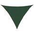  Pânză parasolar, verde închis, 3,5x3,5x4,9 m, HDPE, 160 g/m²