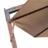  Umbrelă suspendată cu stâlp, gri taupe, 3,5x2,9 m, lemn de brad