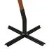  Umbrelă suspendată cu stâlp, gri taupe, 3,5x2,9 m, lemn de brad