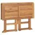  Set mobilier de exterior pliabil, 5 piese, lemn masiv de tec