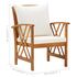  Set mobilier de grădină cu perne, 4 piese, lemn masiv de acacia