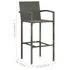  Set mobilier bar de grădină, 5 piese, gri, poliratan