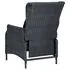  Set mobilier exterior cu perne, 9 piese, gri închis, poliratan