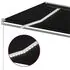  Copertină retractabilă manual cu LED, antracit, 500x300 cm