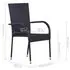  Set mobilier de grădină, 5 piese, gri