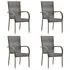  Set mobilier de grădină, 5 piese, gri