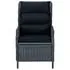  Set mobilier de grădină, 7 piese, gri închis