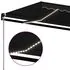  Copertină manuală retractabilă, cu LED, antracit, 450x350 cm