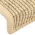  Covorașe autoadezive pentru scări, 15 buc., bej 65x21x4cm sisal