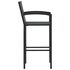  Set mobilier bar de grădină, 9 piese, negru