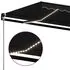  Copertină retractabilă manual cu LED, antracit, 600x350 cm