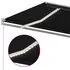  Copertină retractabilă manual cu LED, antracit, 400x300 cm