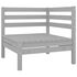  Set mobilier de grădină, 6 piese,gri, lemn masiv de pin
