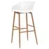  Set mobilier de bar, 5 piese, negru și alb