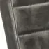  Scaune de bucătărie tip consolă, 2 buc., gri, piele naturală