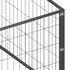  Padoc pentru câini, negru, 3 m², oțel