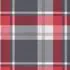  Perne cu spătar roșu carouri, 2 buc., 100x50x3cm, textil Oxford