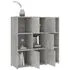  Bibliotecă, gri beton, 90 x 30 x 90 cm, lemn prelucrat