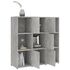  Bibliotecă, gri beton, 90 x 30 x 90 cm, lemn prelucrat