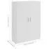  Bibliotecă, alb, 82,5 x 30,5 x 115 cm, lemn prelucrat