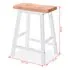  Set mobilier de bar, 3 piese, alb, MDF
