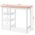  Set mobilier de bar, 3 piese, alb, MDF