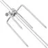 Rotisor cu motor profesional pentru grătar, oțel, 1200 mm