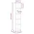 Dulapuri CD-uri, 2 buc., gri beton, 21 x 16 x 93,5 cm, PAL