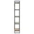  Bibliotecă cu 5 rafturi, 140 x 30 x 180 cm, lemn masiv reciclat