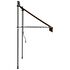  Copertină retractabilă manual cu LED, portocaliu & maro, 150 cm