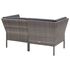  Set mobilier de grădină cu perne, 8 piese, gri, poliratan