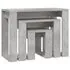  Mese suprapuse, 3 buc., gri beton, lemn compozit