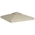  Copertină de rezervă acoperiș pavilion, bej, 3x3 m, 310 g/m²