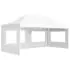  Cort de petrecere pliabil cu pereți, alb, 6 x 3 m, aluminiu