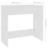  Birou, alb, 80x40x75 cm, lemn prelucrat