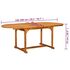  Set mobilier de exterior, 7 piese, lemn masiv de acacia